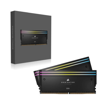 זיכרון לנייח DRAM Corsair DOMINATOR TITANIUM RGB CMP32GX5M2B6000C30 KIT 32GB