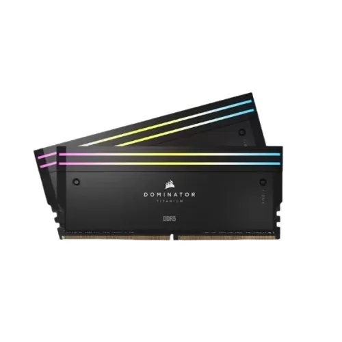 Оперативная память DRAM Corsair DOMINATOR TITANIUM RGB CMP32GX5M2B6000C30 KIT 32GB (2x16GB) DDR5 DIMM 6000MHz CL30 Цвет:чёрный Оперативная память DRAM Corsair DOMINATOR TITANIUM RGB CMP32GX5M2B6000C30 KIT 32GB (2x16GB) DDR5 DIMM 6000MHz CL30 Цвет:чёрный