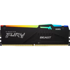זיכרון לנייח DRAM Kingston Fury Beast RGB KF560C36BBEA-32 32GB DDR5 DIMM 6000MHz CL36 1.35V צבע שחור