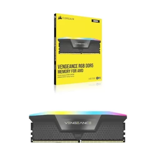 Оперативная память DRAM Corsair Vengeance RGB CMH16GX5M1E6000Z36 16GB DDR5 DIMM 6000MHz CL36 1.35V Цвет:чёрный