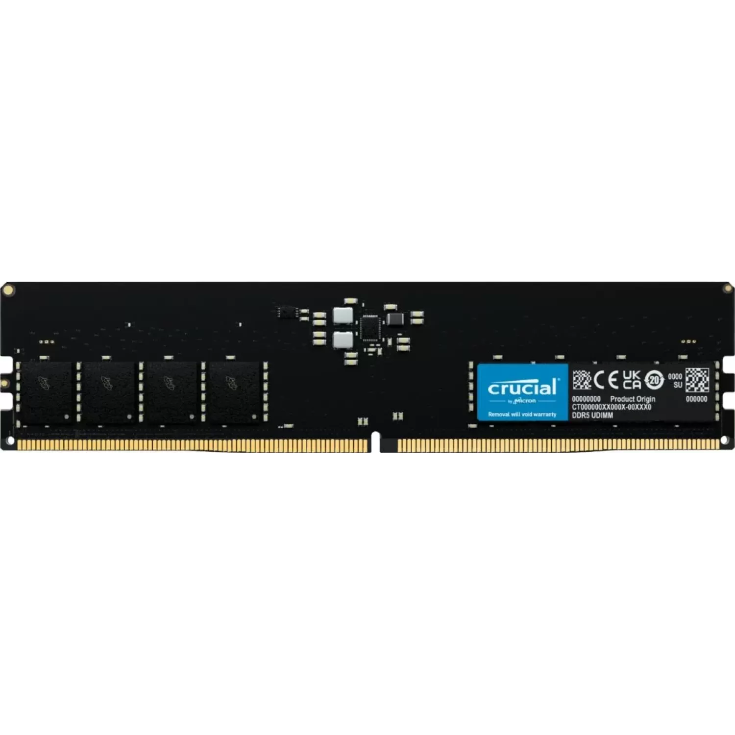 Desktop Memory DRAM Crucial CT32G56C46U5 32GB DDR5 DIMM 5600MHz CL46 1.1V Color:black