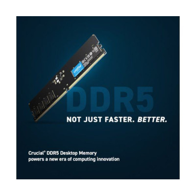 זיכרון לנייח DRAM Crucial CT32G56C46U5 32GB DDR5 5600Mhz CL46 1.1V צבע שחור