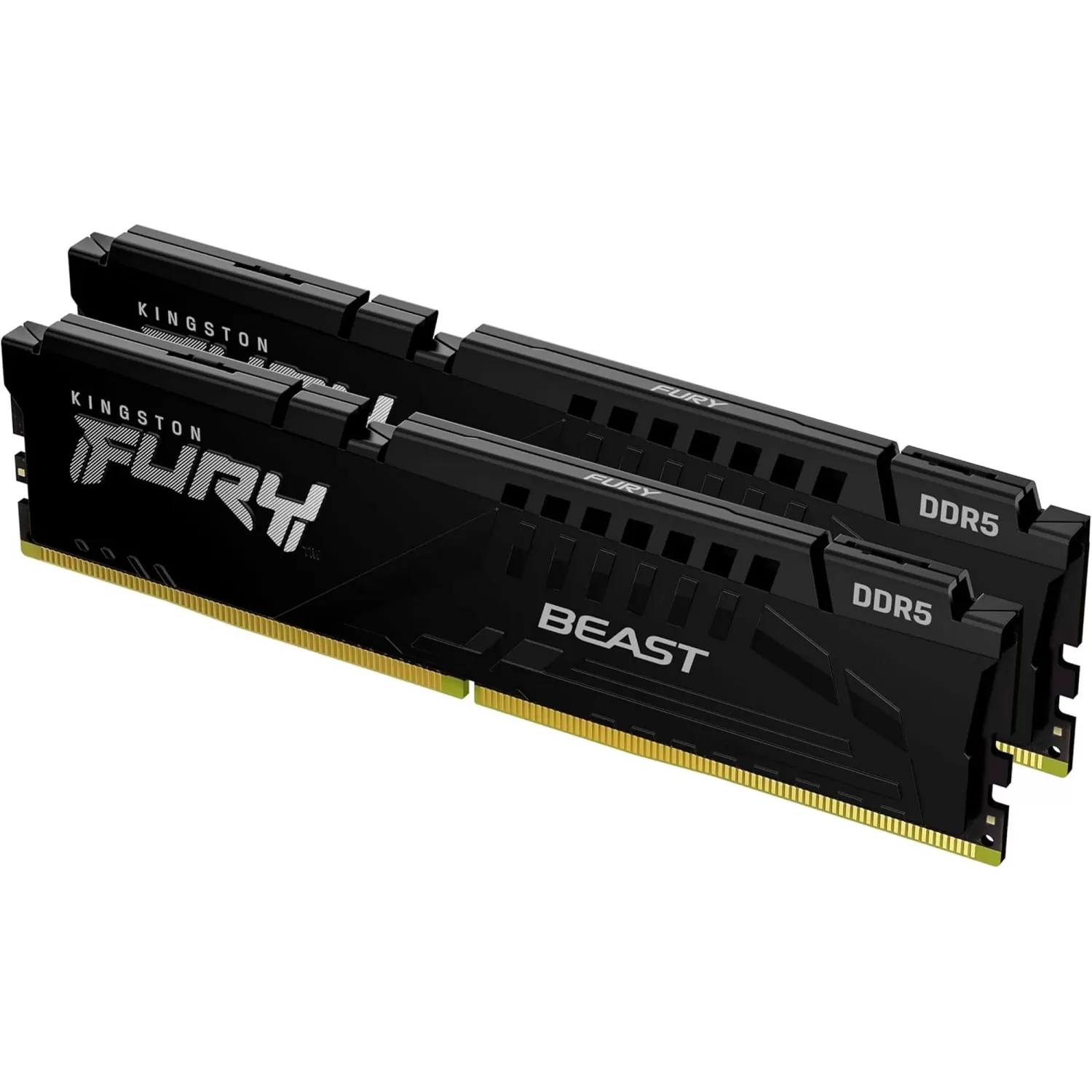 Оперативная память DRAM Kingston Fury Beast KF560C36BBE2K2-32 KIT 32GB (2x16GB) DDR5 DIMM 6000MHz CL40 AMD EXPO v1.1, Intel XMP 3.0 Цвет:чёрный
