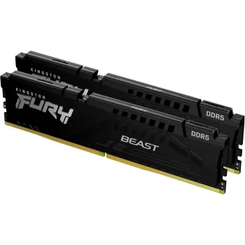 Оперативная память DRAM Kingston Fury Beast KF560C36BBE2K2-32 KIT 32GB (2x16GB) DDR5 DIMM 6000MHz CL40 AMD EXPO v1.1, Intel XMP 3.0 Цвет:чёрный