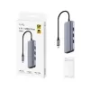 תחנת עגינה CUDY 4K-60Hz HDMI 100W PD & 6-IN-1 USB-C Hub with GbE Docking Station UH606