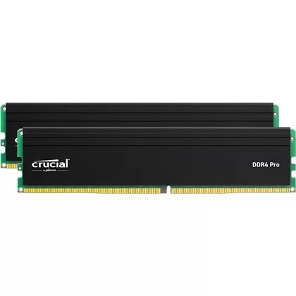 זיכרון Crucial Pro DDR4 UDIMM 64GB Kit (2x32) 3200MHz CP2K32G4DFRA32A 64GB DDR4 DIMM 3200MHz