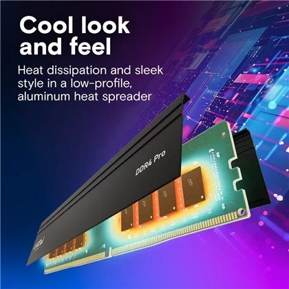 זיכרון Crucial Pro DDR4 UDIMM 64GB Kit (2x32) 3200MHz CP2K32G4DFRA32A 64GB DDR4 DIMM 3200MHz