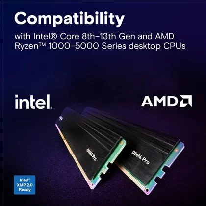 זיכרון Crucial Pro DDR4 UDIMM 64GB Kit (2x32) 3200MHz CP2K32G4DFRA32A 64GB DDR4 DIMM 3200MHz