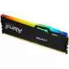 Оперативная память DRAM Kingston FURY Beast RGB DDR5 8GB 5600MHz CL40 KF556C40BBA-8 8GB DDR5 5600MHz Цвет:чёрный