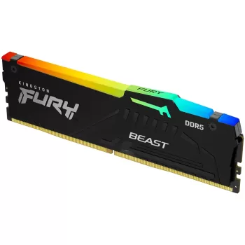 Оперативная память DRAM Kingston FURY Beast RGB DDR5 8GB 5600MHz CL40 KF556C40BBA-8 8GB DDR5 5600MHz Цвет:чёрный