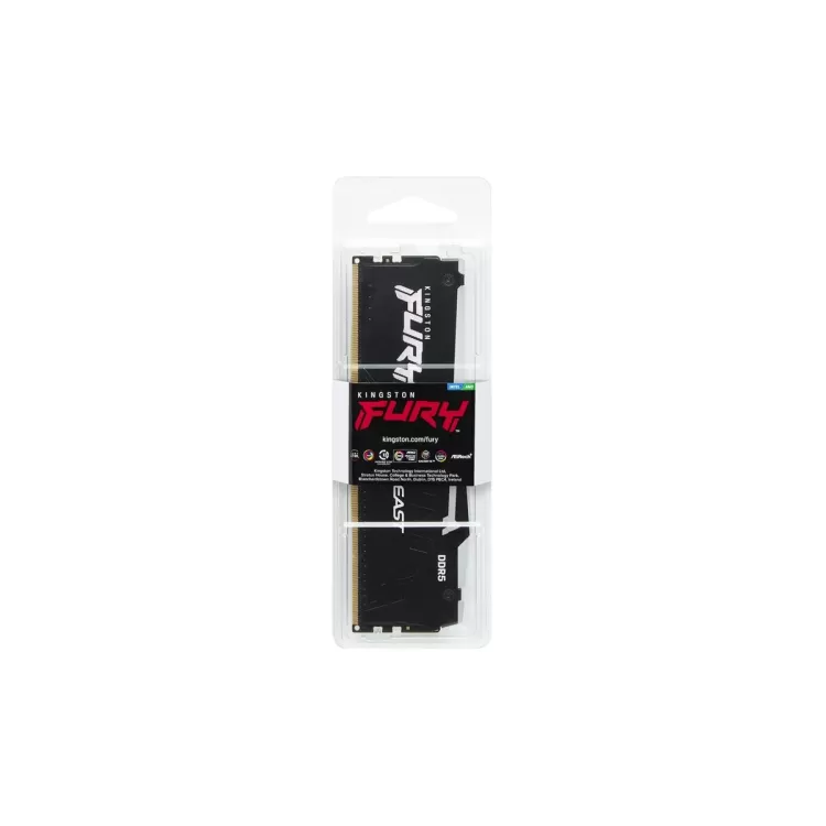 Оперативная память DRAM Kingston FURY Beast RGB DDR5 8GB 5600MHz CL40 KF556C40BBA-8 8GB DDR5 5600MHz Цвет:чёрный