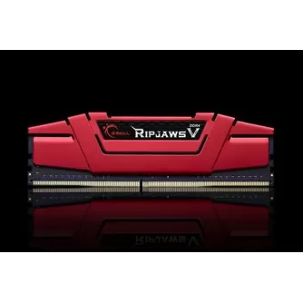 Desktop Memory DRAM G.Skill Ripjaws V F4-2666C15D-16GVR KIT 16GB (2X8GB) DDR4 2666MHz OEM, no package Color:red