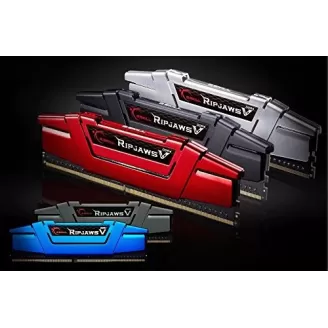 Desktop Memory DRAM G.Skill Ripjaws V F4-2666C15D-16GVR KIT 16GB (2X8GB) DDR4 2666MHz OEM, no package Color:red
