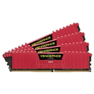 Desktop Memory DRAM Corsair Vengeance LPX CMK16GX4M2A2666C16R KIT 16GB (2X8GB) DDR4 DIMM 2666MHz 1.2V Color:red