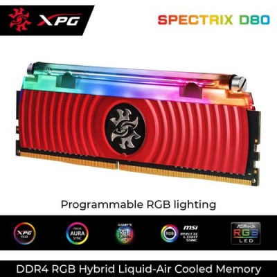 Desktop Memory DRAM ADATA XPG SPECTRIX D80 AX4U300038G16-DR80 KIT 16GB (2x8GB) Desktop Memory DRAM ADATA XPG SPECTRIX D80 AX4U300038G16-DR80 KIT 16GB (2x8GB)