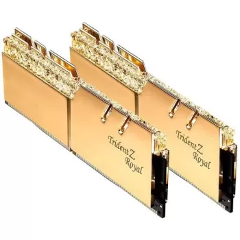 זיכרון לנייח DRAM G.Skill Trident Z Royal F4-3200C16D-16GTRG KIT 16GB (2X8GB) DDR4 DIMM 3200MHz 16-18-18-38 1.35V OEM, ללא אריזה