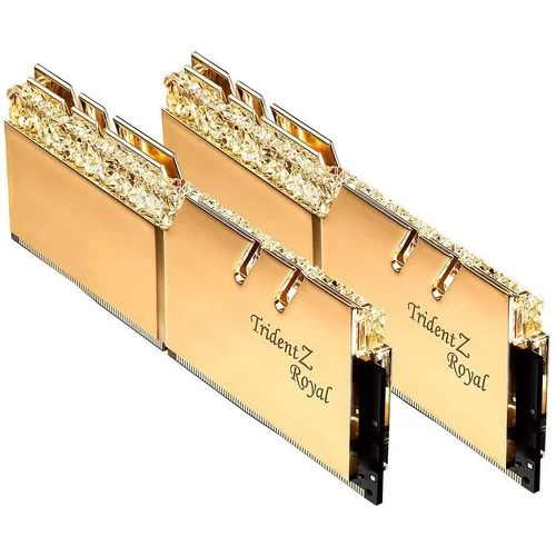 זיכרון לנייח DRAM G.Skill Trident Z Royal F4-3200C16D-16GTRG KIT 16GB (2X8GB) DDR4 DIMM 3200MHz 16-18-18-38 1.35V OEM, ללא אריזה