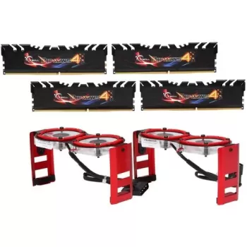Desktop Memory DRAM G.Skill Ripjaws 4 F4-3200C16Q-16GRKD KIT 16GB (4X4GB) DDR4 3200MHz 16-16-16-36 1.35V OEM, no package