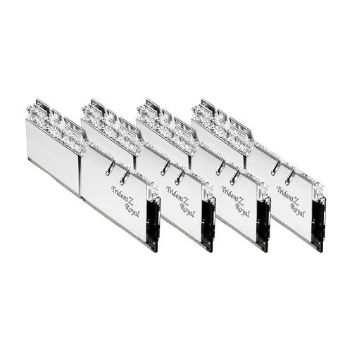 זיכרון לנייח DRAM G.Skill Trident Z Royal F4-3600C16Q-32GTRS KIT 32GB (4X8GB) DDR4 3600MHz CL16-16-16-36 OEM, ללא אריזה צבע לבן זיכרון לנייח DRAM G.Skill Trident Z Royal F4-3600C16Q-32GTRS KIT 32GB (4X8GB) DDR4 3600MHz CL16-16-16-36 OEM, ללא אריזה צבע לבן
