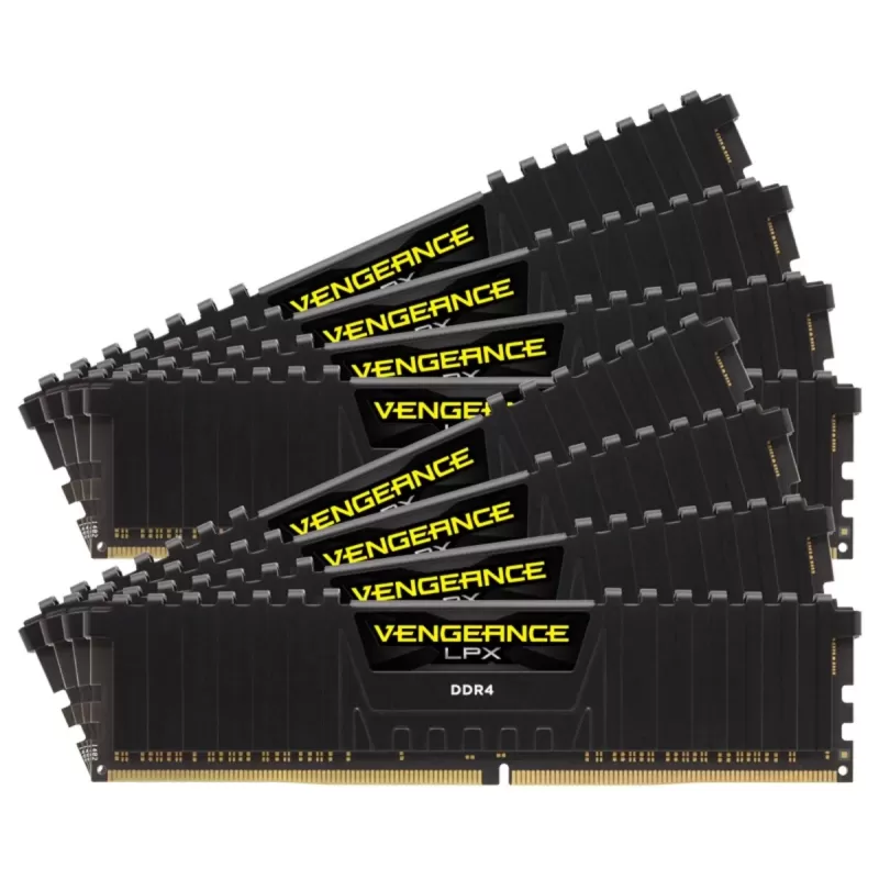 זיכרון לנייח DRAM Corsair VENGEANCE LPX CMK256GX4M8E3200C16 KIT 256GB (8X32GB) DDR4 DIMM 3200MHz CL16 צבע שחור זיכרון לנייח DRAM Corsair VENGEANCE LPX CMK256GX4M8E3200C16 KIT 256GB (8X32GB) DDR4 DIMM 3200MHz CL16 צבע שחור