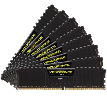 זיכרון לנייח DRAM Corsair VENGEANCE LPX CMK256GX4M8E3200C16 KIT 256GB (8X32GB) DDR4 DIMM 3200MHz CL16 צבע שחור