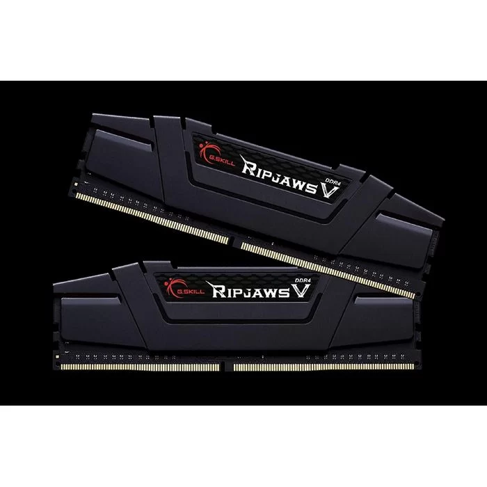 זיכרון לנייח DRAM G.Skill Ripjaws V F4-3600C16D-16GVKC KIT 16GB (2X8GB) DDR4 DIMM 3600MHz 16-19-19-39 1.2V OEM, ללא אריזה צבע שחור