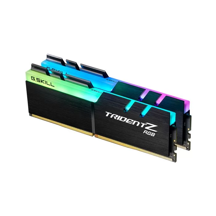 Оперативная память DRAM G.Skill Trident Z RGB F4-4000C18D-64GTZR KIT 64GB (2X32GB) DDR4 DIMM 4000MHz 18-22-22-42 1.2V OEM, без упаковки Цвет:чёрный