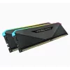 Оперативная память DRAM Corsair VENGEANCE RGB RT CMN32GX4M2Z3600C18 KIT 32GB (2x16GB) DDR4 3600MHz 18-22-22-42 Цвет:чёрный