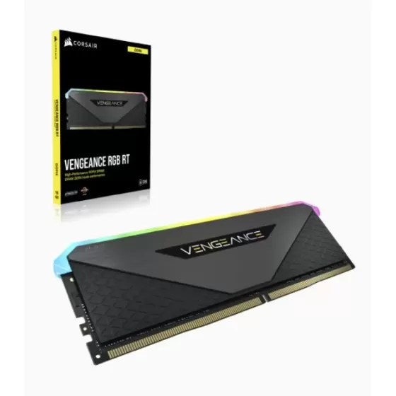 Оперативная память DRAM Corsair VENGEANCE RGB RT CMN32GX4M2Z3600C18 KIT 32GB (2x16GB) DDR4 3600MHz 18-22-22-42 Цвет:чёрный