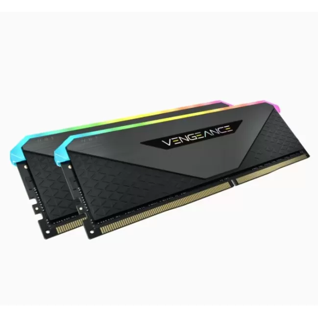 Оперативная память DRAM Corsair VENGEANCE RGB RT CMN32GX4M2Z3600C18 KIT 32GB (2x16GB) DDR4 3600MHz 18-22-22-42 Цвет:чёрный