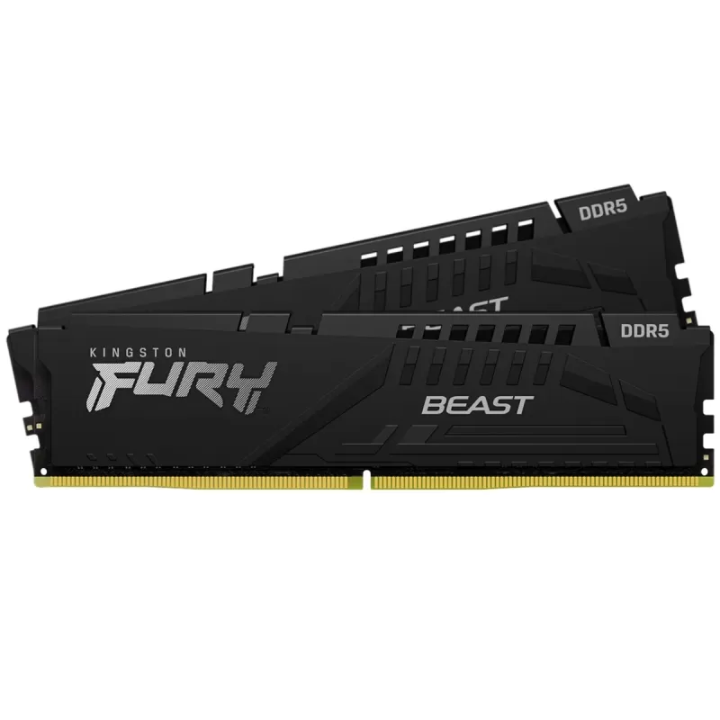 Desktop Memory DRAM Kingston Fury Beast KF556C40BBK2-32 KIT 32GB (2x16GB) DDR5 Desktop Memory DRAM Kingston Fury Beast KF556C40BBK2-32 KIT 32GB (2x16GB) DDR5