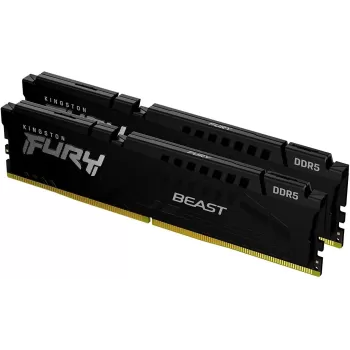 Desktop Memory DRAM Kingston Fury Beast KF556C40BBK2-32 KIT 32GB (2x16GB) DDR5 DIMM 5600MHz CL40 Color:black Desktop Memory DRAM Kingston Fury Beast KF556C40BBK2-32 KIT 32GB (2x16GB) DDR5 DIMM 5600MHz CL40 Color:black