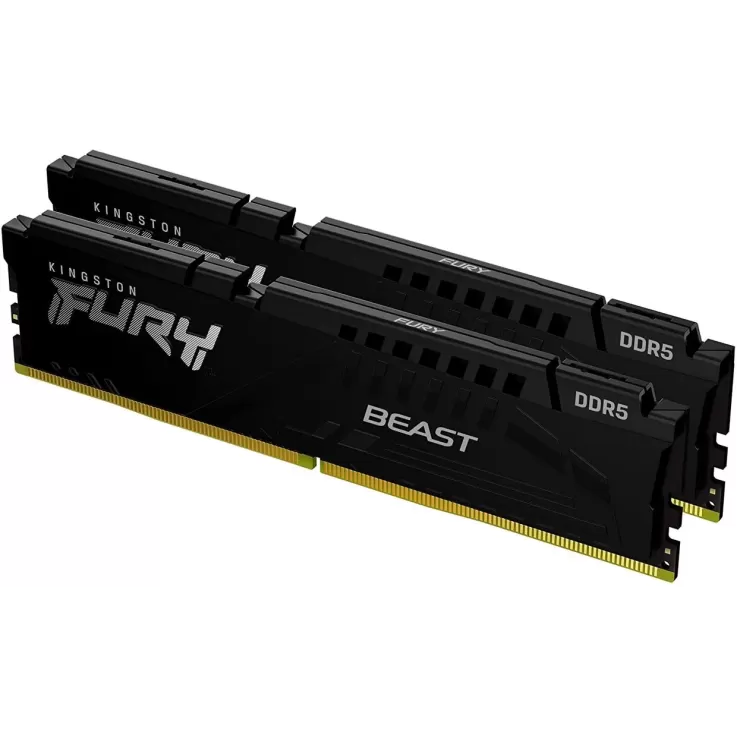 Desktop Memory DRAM Kingston Fury Beast KF556C40BBK2-32 KIT 32GB (2x16GB) DDR5 Desktop Memory DRAM Kingston Fury Beast KF556C40BBK2-32 KIT 32GB (2x16GB) DDR5