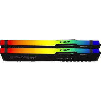 Desktop Memory DRAM Kingston FURY Beast KF548C38BBAK2-16 KIT 16GB (2X8GB) DDR5 DIMM 4800MHz CL38 Desktop Memory DRAM Kingston FURY Beast KF548C38BBAK2-16 KIT 16GB (2X8GB) DDR5 DIMM 4800MHz CL38