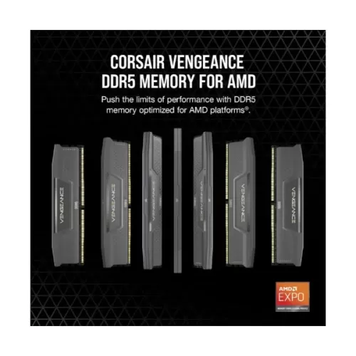 Desktop Memory DRAM Corsair VENGEANCE CMK32GX5M2B5200Z40 KIT 32GB (2x16GB) DDR5 DIMM 5200MHz CL40 Color:black Desktop Memory DRAM Corsair VENGEANCE CMK32GX5M2B5200Z40 KIT 32GB (2x16GB) DDR5 DIMM 5200MHz CL40 Color:black
