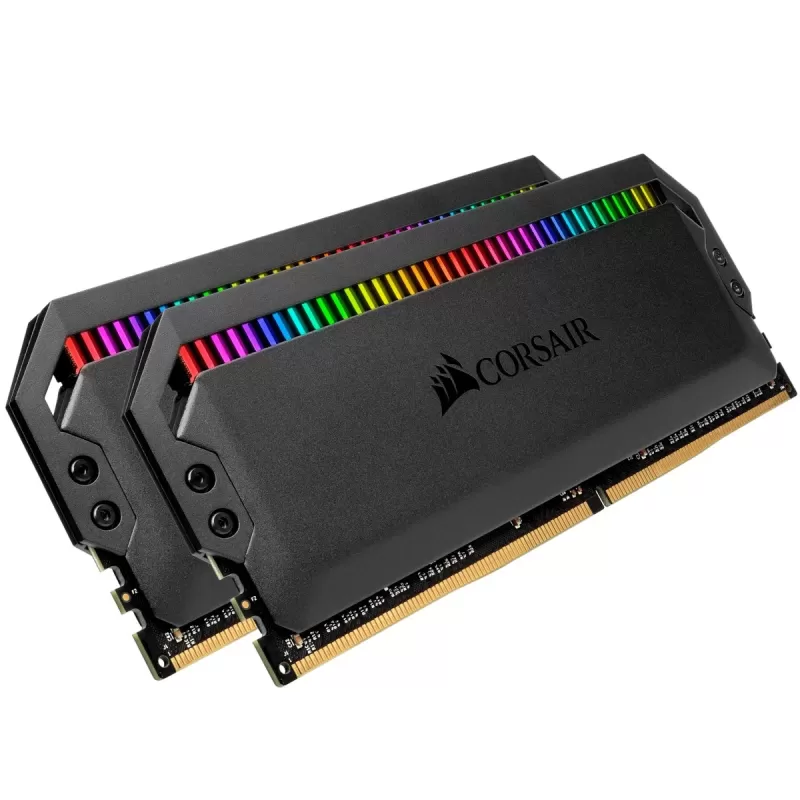 זיכרון לנייח DRAM Corsair DOMINATOR PLATINUM RGB CMT16GX4M2C3600C18 KIT 16GB (2X8GB) DDR4 DIMM 3600MHz CL18 צבע שחור