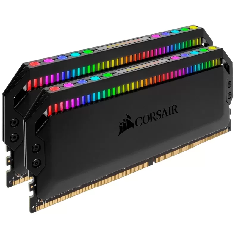 זיכרון לנייח DRAM Corsair DOMINATOR PLATINUM RGB CMT16GX4M2C3600C18 KIT 16GB (2X8GB) DDR4 DIMM 3600MHz CL18 צבע שחור