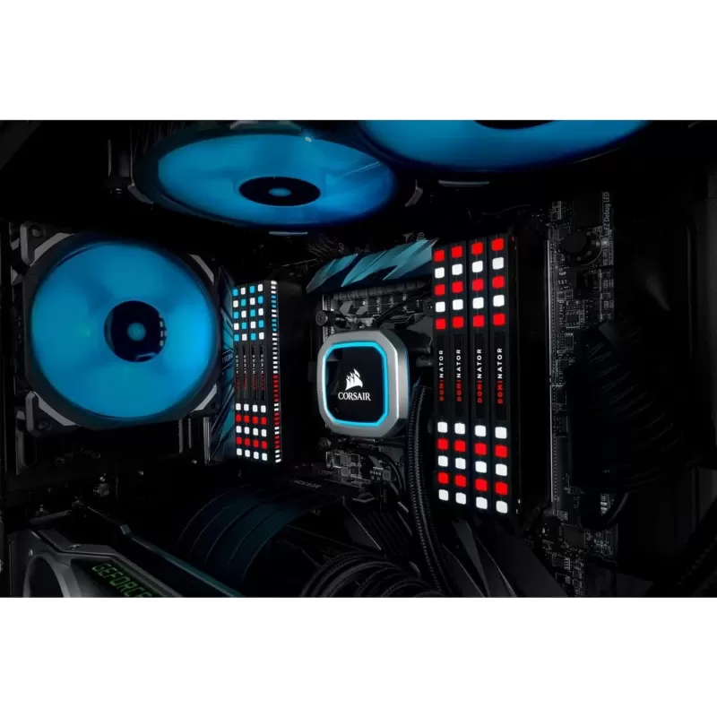 זיכרון לנייח DRAM Corsair DOMINATOR PLATINUM RGB CMT16GX4M2C3600C18 KIT 16GB (2X8GB) DDR4 DIMM 3600MHz CL18 צבע שחור