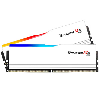 זיכרון לנייח DRAM G.Skill Ripjaws M5 RGB לבן 6000J3238G32GX2-RM5RW KIT 64GB