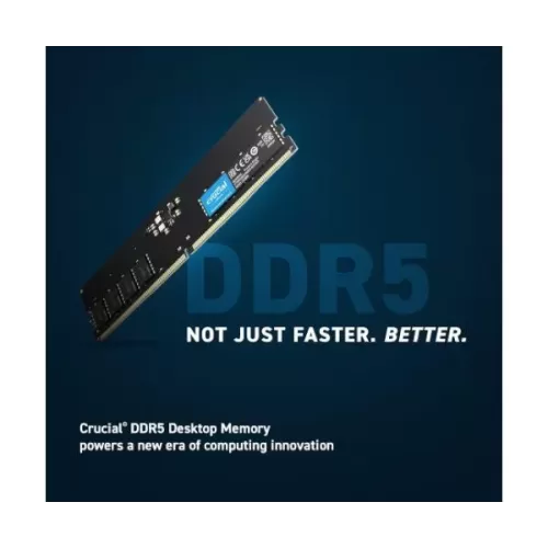Desktop Memory DRAM Crucial CT16G48C40U5T 16GB DDR5 DIMM 4800MHz CL40 1.1V Color:black