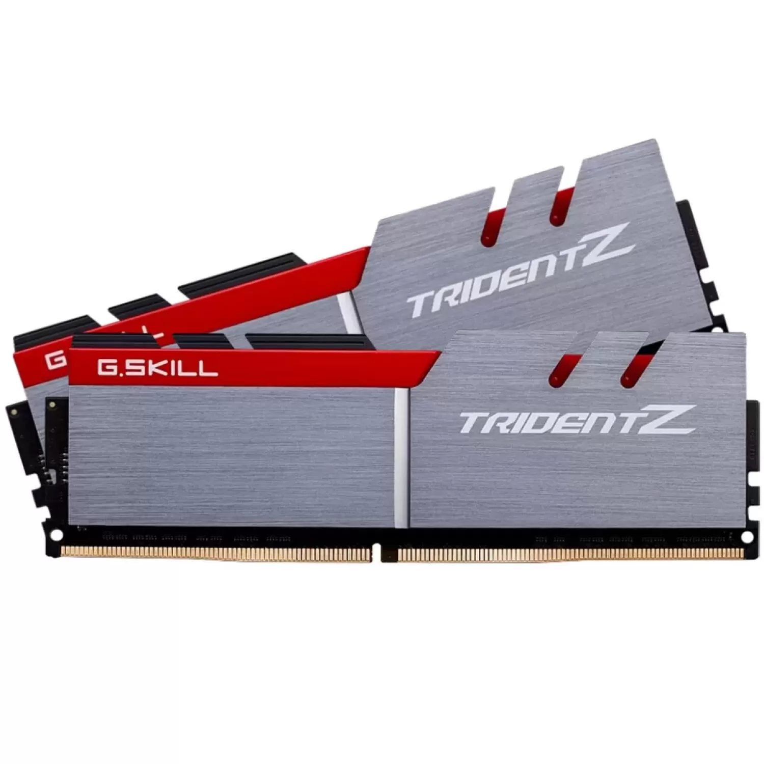 Оперативная память DRAM G.Skill Trident Z F4-3200C16D-32GTZ KIT 32GB (2x16GB) DDR4 DIMM 3200MHz C16 XMP 2.0 1.35V Цвет:Серебристый, красный