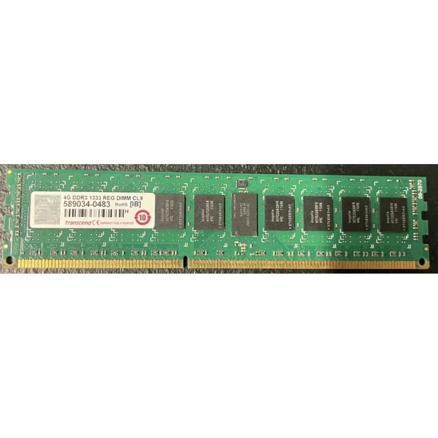 Desktop Memory DRAM Transcend JM1333KLN-4G DIMM 4GB DDR3 DIMM 1333MHz 1.5V Condition:Used
