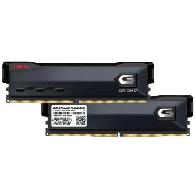 זיכרון לנייח DRAM GEIL DDR5 16GB 5600 CL38 ORION V AMD Edition GAVG516GB5600C38ASC 16GB DDR5 DIMM 5600MHz
