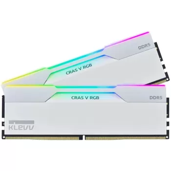 Desktop Memory DRAM Klevv DDR5 32GB (2x16GB) 6000 CL30 CRAS V RGB White KD5AGUA80-60A300J KIT 32GB (2x16GB) DDR5 6000MHz CL30 Color:white