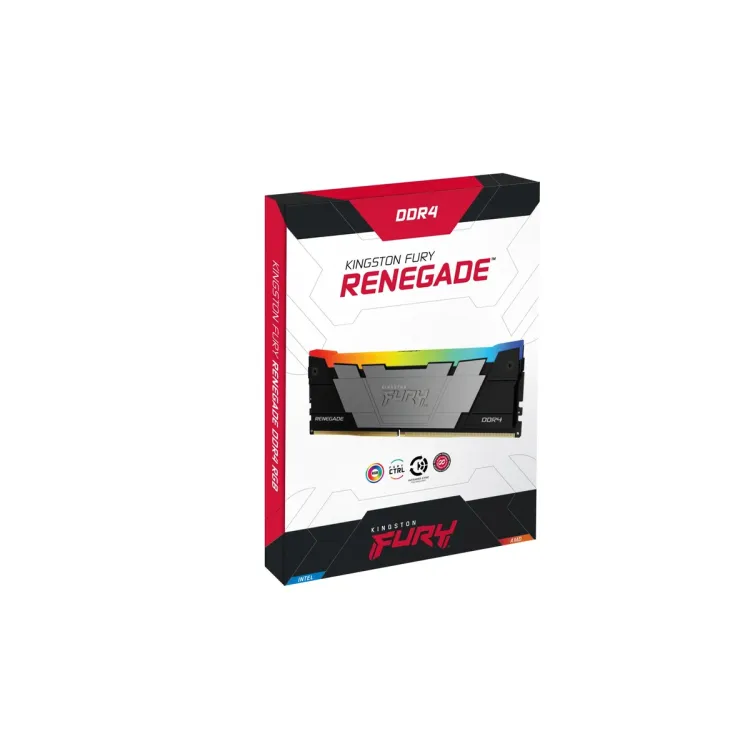 Desktop Memory DRAM Kingston FURY Renegade RGB DDR4 32GB Kit (2x16) 3200MHz CL16 1Gx8 black KF432C16RB12AK2/32 32GB DDR4 3200MHz