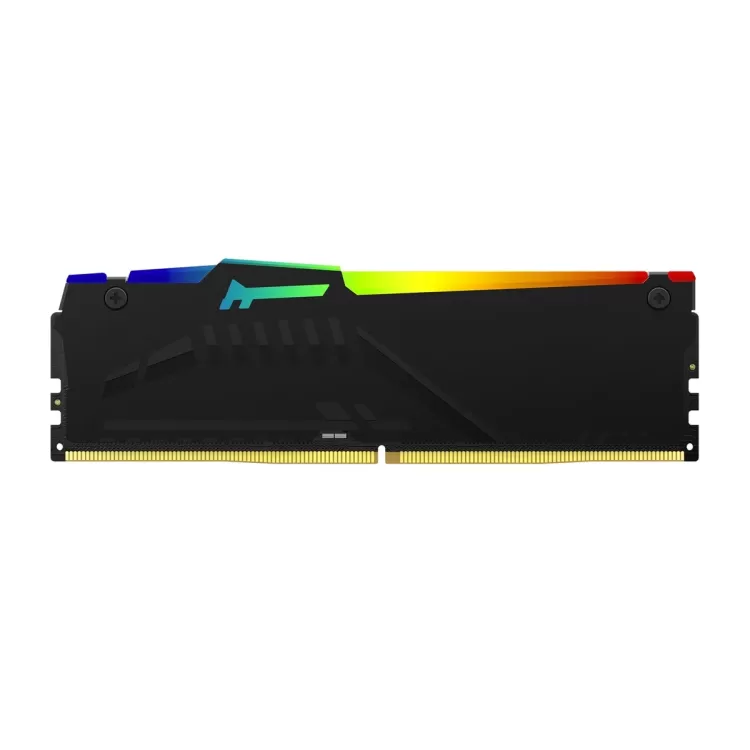 זיכרון לנייח DRAM Kingston FURY Beast RGB DDR5 16GB (2x8GB) 5600MHz CL40 KF556C40BBAK2-16 16GB DDR5 5600MHz צבע שחור