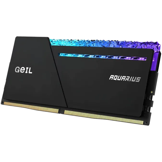 Оперативная память DRAM GEIL DDR5 32GB (2x16GB) 6000 CL36 AQUARIUS RGB Diamond AMD Edition black GAQSG532GB6000C36CDC 32GB DDR5 6000MHz CL36
