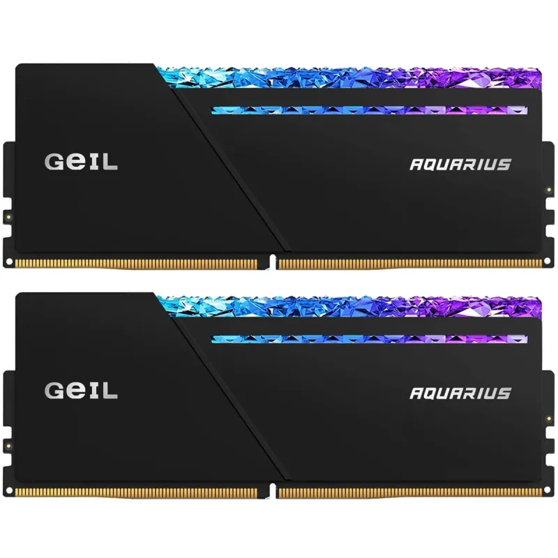Оперативная память DRAM GEIL DDR5 32GB (2x16GB) 6000 CL36 AQUARIUS RGB Diamond AMD Edition black GAQSG532GB6000C36CDC 32GB DDR5 6000MHz CL36