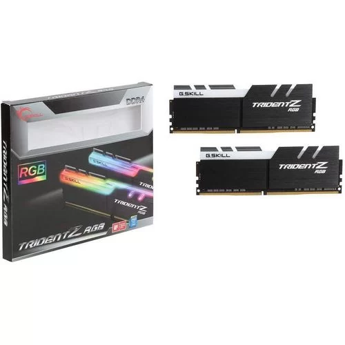 Desktop Memory DRAM G.Skill Trident Z RGB F4-3200C16D-32GTZR KIT 32GB 2X16GB DDR4 3200MHz 16-18-18-38 1.35V OEM, without original packaging Desktop Memory DRAM G.Skill Trident Z RGB F4-3200C16D-32GTZR KIT 32GB 2X16GB DDR4 3200MHz 16-18-18-38 1.35V OEM, without original packaging