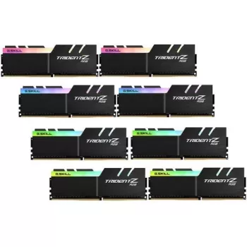 זיכרון לנייח DRAM G.Skill Trident Z RGB F4-3600C17Q2-128GTZR KIT 128GB (8X16) DDR4 3600MHz 17-19-19-39 1.35V OEM, ללא אריזה